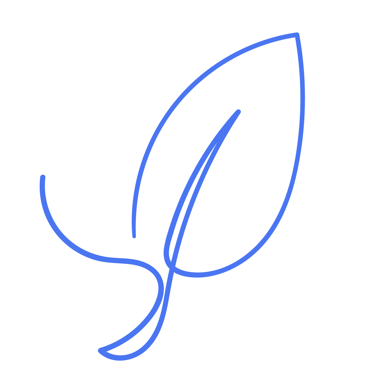 Leaf icon for agribusiness industry recruiting